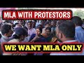 MLA'S CONFIDENTIAL SPEECH IN FRONT OF PROTESTORS.....