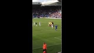 Leeds United supporter invades the pitch to hug keeper Marco Silvestri