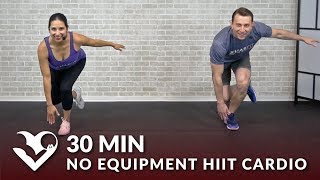30 Minute No Equipment HIIT Cardio Workout - 30 Min Tabata HIIT at Home No Equipment Cardio Workouts