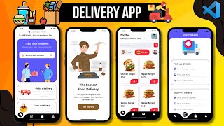 🍔 🛒🔥 Food & Package Delivery App from Scratch | Flutter x Firebase Tutorial for Beginners 2025