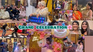 Mayra’s 1st bday grand celebration🥳🎂mayu ki entry😍kon kon aaya💖sabne bhot enjoy kiya💃decoration🌸