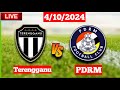 Terengganu vs PDRM | Super League | Live Match Score Today 2024