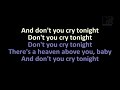 Guns N' Roses - Don't Cry (Karaoke)