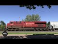 canadian pacific 6644 armed forces unit sd70acu cp paynesville sub