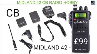 MIDLAND ALAN 42DS UK HANDHELD CB RADIO WITH DIGITAL SQUELCH