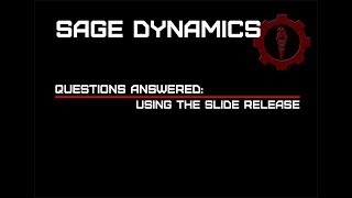 Using the Handgun Slide Release