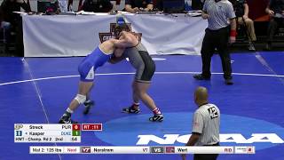 2018 NCAA Wrestling 285lbs: Jacob Kasper (Duke) dec Shawn Streck (Purdue)