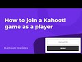 How to join a Kahoot! game as a player