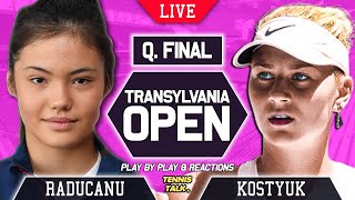 RADUCANU vs KOSTYUK | WTA Transylvania Open 2021 | LIVE Tennis Play-by-Play