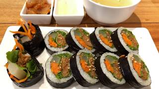 바르다 김선생 매운 제육 쌈 김밥 , Gimbap with Spicy Pork Wrap