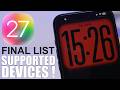 iOS 27 Supported Devices - FINAL LIST !