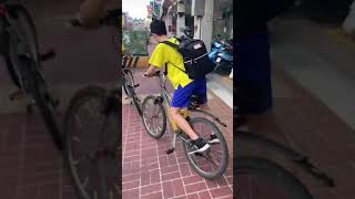 不用踩踏板也能騎腳踏車？？？David叔叔 teach you how to ride bicycle. #short #廢片