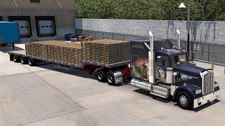 Sim Trucking 12 | American Truck Simulator | Transporting the empty pallets | 4K