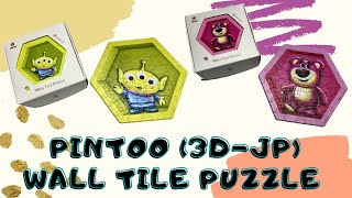 Pintoo 3D-JP Wall Tile Puzzle #1 | 六角壁磚拼圖 | Disney Toy Story  | Alien | Lotso | Slow motion