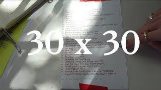 30 by 30 | Bucket List