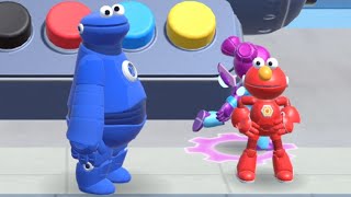 SESAME STREET MECHA BUILDERS - Gameplay Walkthrough Part 2 - Play as Elmo and Cookie Monster