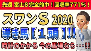 スワンステークス 2020 1週前から元気一杯！7つのデータに導かれ・・・導き馬【1頭】!!