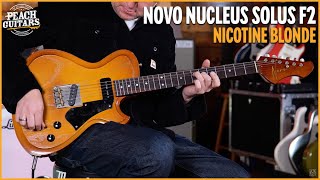 Novo Nucleus Solus F2 | Nicotine Blonde - Raw Bakelite Pickguard