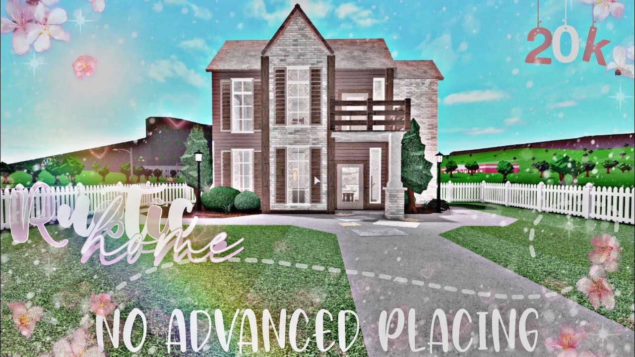 [ROBLOX] Bloxburg - [ 20K No Advanced Placing ] Rustic 2 Story Home ...