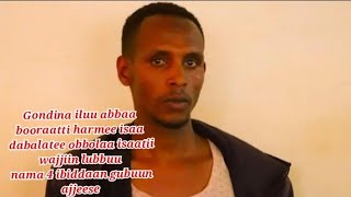 Gondina iluu abbaa booraatti harmee isaa dabalatee obbolaa isaati wajjiin lubbuu nama 4 ibiddan gube