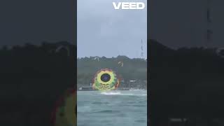 Susto en San Andrés, se rompió cuerda de parasail, pareja fue arrastrada por viendo, sufrió lesiones