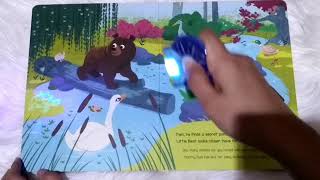 Hide\u0026Seek Forest Friends Magical Lights Book Reveal hidden creatures with your magical lights device