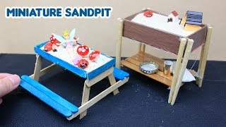 Miniature Furniture - Popsicle Stick Table & Sandpit | Toy for Kids