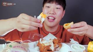 롯데리아 혼닭  시장통닭 전문가인 제가 먹어봤습니다 리얼사운드 먹방 Lotteria Solo Chicken EATING SHOW ASMR MUKBANG REALSOUND