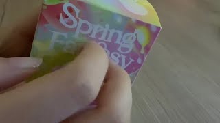 ASMR | close up tapping + unboxing blindbox | Pop Mart Azura Spring Fantasy (lofi/ no talking)