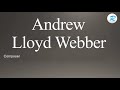 How to pronounce Andrew Lloyd Webber