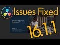 DaVinci Resolve 16.1.1 Aimed To Fix Issues