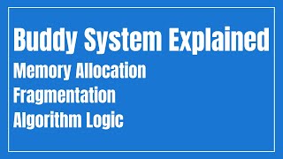 Buddy System Explained | Memory Allocation, Fragmentation & Algorithm Logic