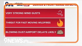 Strong Winds Blowing Through Colorado Monday