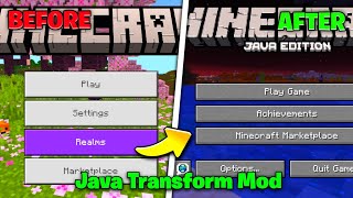 Turn MCPE 1.21+ Into Java Edition 😍 | Java UI Pack Minecraft ⚡