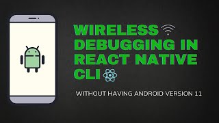 🔴 How to debug or test react native app wirlessly in react native cli