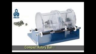 MSK SFM 15 Compact Rotary Ball Mill ( 3 Kg Max. Load) with Dual Clear Barrels \u0026 YSZ Milling Ball