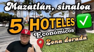 🔴5 Hoteles BARATOS en la zona turística de Mazatlán, sinaloa / hospedaje económi