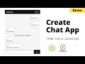 Create Real-time Chat App using HTML, CSS, JavaScript, NodeJS & Socket.io | Demo