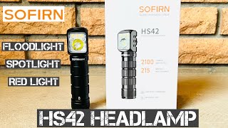 Sofirn HS42 Headlamp (Multipurpose Flashlight Floodlight Spotlight Red Light)