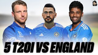 I Play India vs England 5 T20 Series • Cricket 24 • Career Mode