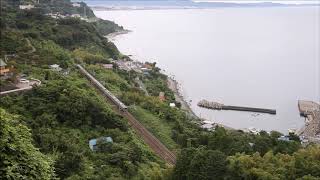 東海道本線根府川～真鶴間（江の浦俯瞰）