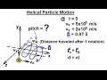 Physics 43  Magnetic Forces on Moving Charges (24 of 26) Helical Particle Motion