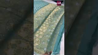 Pure muslin soft silk saree with all Over weaving design price @ of gold 1450