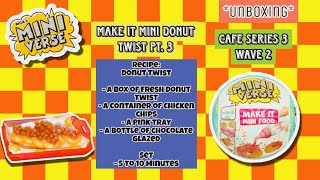 Watch Me! Make Miniverse NEW Cafe Series 3 Wave 2 Make It Mini Donut Twists| Adult Collector