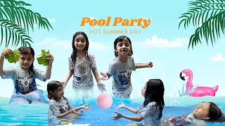 Hot days| Kids Pool Party |kids swimming videos| baccho ki pool party | #pool #swimming #party