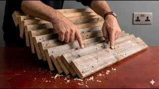 A 70-Year-Old Carpenter Amazes Engineers With His Idea Of ​​Using Pallet Wood: Smart Desk Design