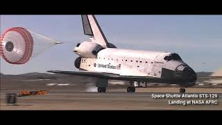 #02 Space Shuttle Atlantis STS 129 Landing at NASA AFRC