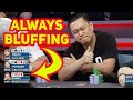 Aaron Zhang Bluffs vs Queens and Kings with 7-High