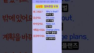 미국인이 매일쓰는 영어문장 5개를 외워보세요~!