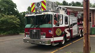 Avon Volunteer Fire Department Engine 14 \u0026 Ladder 12 Responding With Q2B \u0026 Air Horns!!!!!